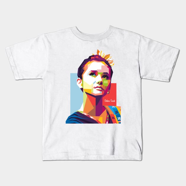 WPAP Sasak Girl Kids T-Shirt by mursyidinejad